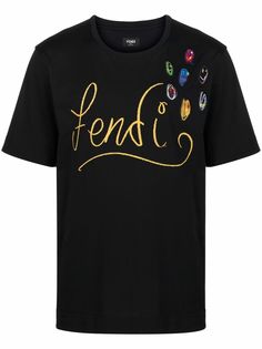 Fendi футболка с логотипом из коллаборации с Noel Fielding