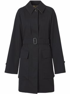 Burberry габардиновое пальто с поясом