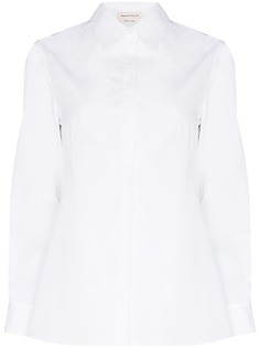 Alexander McQueen рубашка с корсетом и длинными рукавами