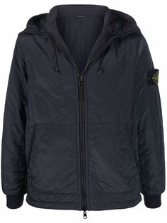 Stone Island двусторонний пуховик с логотипом Compass