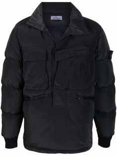 Stone Island пуховик с логотипом Compass