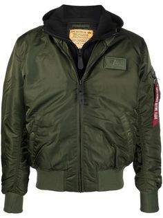 Alpha Industries бомбер с нашивкой-логотипом