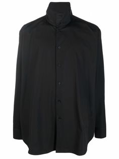 Jil Sander рубашка с воротником-воронкой