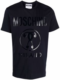 Moschino футболка с принтом Double Question Mark