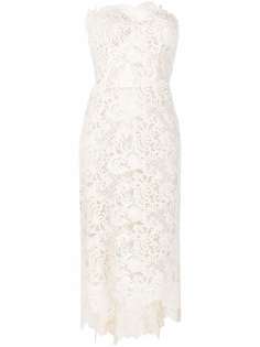 Ermanno Scervino кружевное платье без бретелей