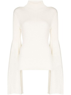 JW Anderson ribbed-knit bell-sleeve jumper
