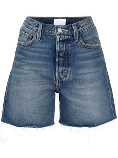 Boyish Jeans джинсовые шорты с завышенной талией и бахромой