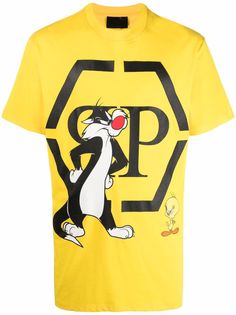 Philipp Plein футболка Looney Tunes с логотипом