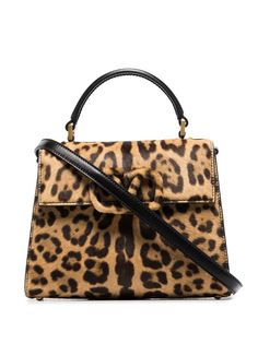 Valentino Garavani сумка-тоут VSling с леопардовым принтом