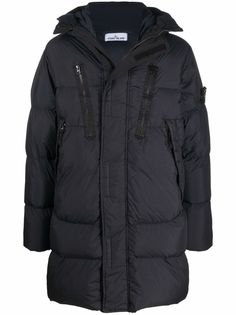 Stone Island пуховик с капюшоном