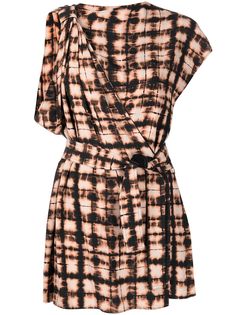 Proenza Schouler топ с запахом и принтом тай-дай