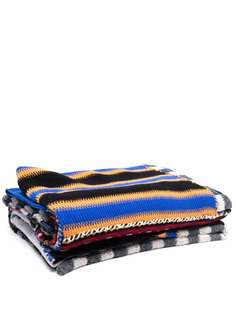 Marcelo Burlon County of Milan PATCHWORK KNIT BLANKET MULTICOLOR MULTIC