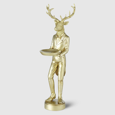 Фигура декор Boltze олень 15х15х47 см золото