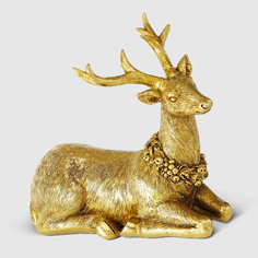 Фигура декор Boltze олень 6х15х12 см золото