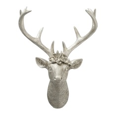 Объект настенный Boltze олень 25х17х32 см серебро