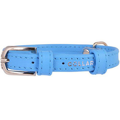 Ошейник для собак Collar Glamour без украшений 12 мм 21-29 см синий