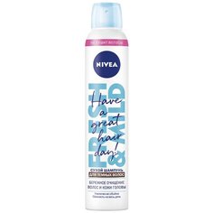 Nivea сухой шампунь Fresh Revive 3 в 1 для темных волос, 200 мл