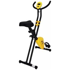 Вертикальный велотренажер DFC B211B, желтый/черный