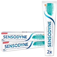 Зубная паста Sensodyne Глубокое очищение, для чувствительных зубов, 75 мл, 2 шт.