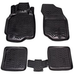 Ковры (3D с подпят для Mitsubishi Lancer IX (03-07) 5 шт выс. борт, полимер черн. Airline