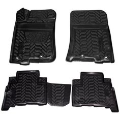 Ковры (3D с подпят для Toyota Prado (09 4 шт выс. борт, полимер черн. Airline