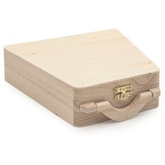 LYE015993 Шкатулка деревянная Трапеция (павловния/фанера из тополя), 18*16.5*5см Astra & Craft