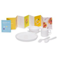 Набор посуды для детей, DOSH | HOME, AMILA KIDS, белый