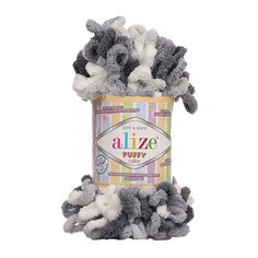 Пряжа Alize Puffy Color 100г 9м (100% микрополиэстер) (5925 секционный) 5 шт