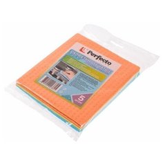 Салфетки бытовые, 5 шт 15х17 см, губчатые, PERFECTO LINEA (45-150050)