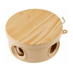 Коробка распаячная ОП 85х40мм, сосна, 4 мембр. вх. IP54 юпитер (JP7113-08)