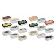 Контейнер пласт. прямоуг. 1 л, с крышкой, Stilo Deco, DRINA (210х135х50 мм, цвета в ассортименте) (10540)