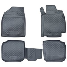 Коврики в салон TOYOTA Premio/Allion, 12/2001–05/2007, П. Р 4 шт. (полиуретан, серый) Element