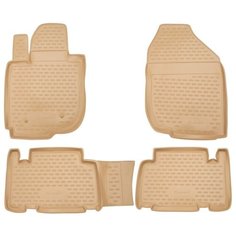 Коврики в салон TOYOTA RAV4 01/2006-2010, 4 штполиуретан, бежевые) Element