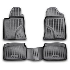 Коврики в салон TOYOTA Avensis 04/2003-2009, 4 шт. (полиуретан, серые) Element