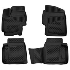 Коврики 3D в салон LIFAN X70, 2018->, кросс 4 шт. (полиуретан) Element