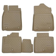Коврики в салон LEXUS ES 250/350, 300h, 2012-> 4 шт. (полиуретан, бежевые) Element
