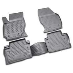 Коврики в салон VOLVO XC70 2007->, 4 шт. (полиуретан, серые) Element