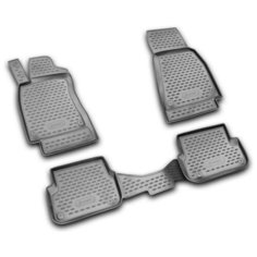 Коврики в салон AUDI A-6 III (С6), 2006-2011, 4 шт. (полиуретан, серые) Element