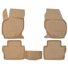 Коврики в салон VOLVO S80 2006->, 4 шт. (полиуретан, бежевые) Element