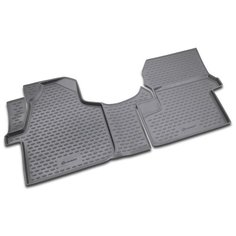 Коврики в салон VW Crafter 10/2008->, 2 шт. (полиуретан, серые) Element