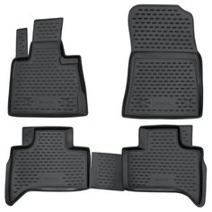 Коврики в салон BMW X5 1999-2006, 4 шт. (полиуретан, серые) Element
