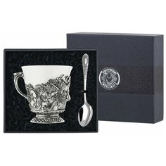 Чашка чайная Кольчугинский мельхиор "Волк"