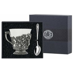 Чашка чайная Кольчугинский мельхиор "Лось"