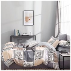 Комплект постельного белья, евро, Letto, SM576, (н2)70х70см, сатин