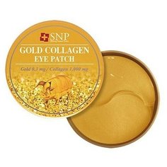 SNP Gold Collagen Eye Patc Гидрогелевые патчи для глаз SNP с коллагеном и частицами золота