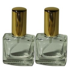 Атомайзер для духов Aroma Provokator стекло, спрей металл золото 15 ml набор 2 шт Aromaprovokator