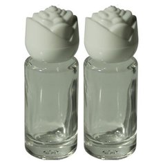 Атомайзер для духов Aroma Provokator стеклянный прозрачный крышка роза 5 ml набор 2 шт Aromaprovokator