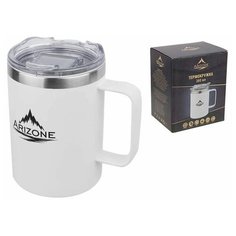 Термокружка, 360 мл, нержавеющая сталь, белая, ARIZONE (27-270001)