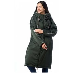 Куртка женская EVACANA 21408 размер 52, зеленый
