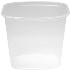 Контейнеры пищевые одноразовые Контейнеры одноразовые OfficeClean 1000мл, набор 100шт без крышек, 138*102*128мм, ПП, прозрачные